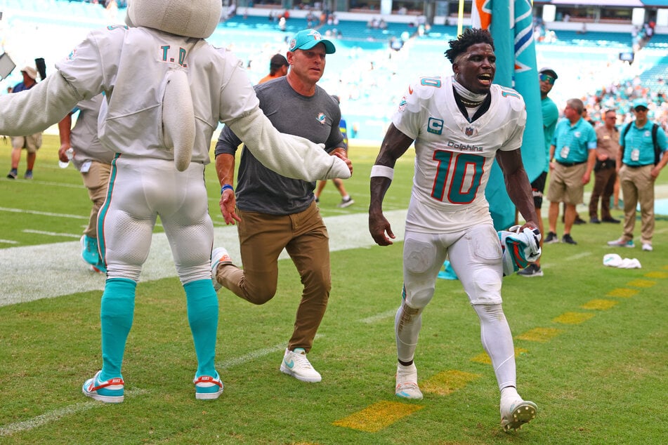 Hill starred in the Dolphins win just hours after being arrested by Miami-Dade cops over a traffic violation.