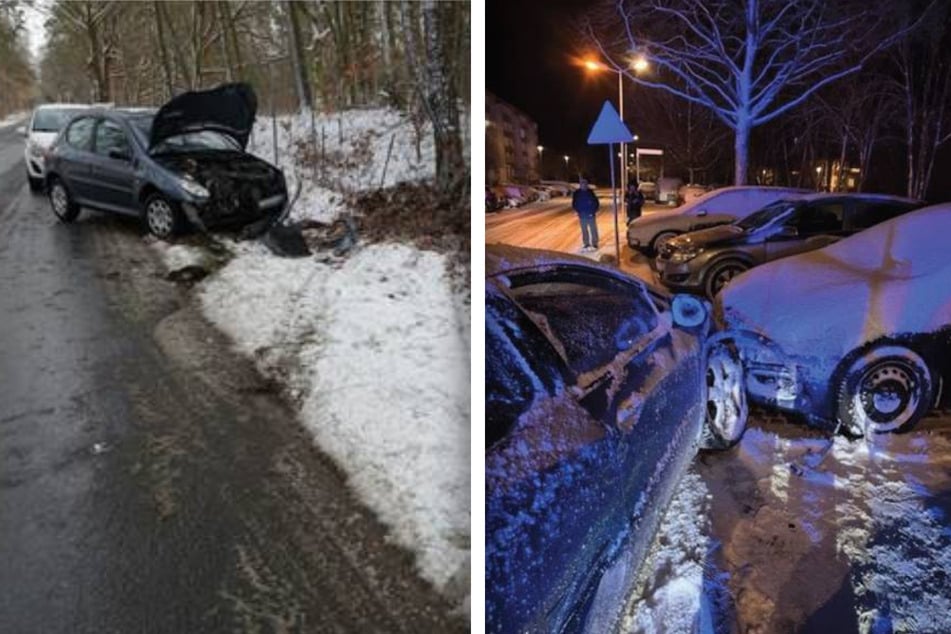 In der Börde herrscht Glätte-Chaos. So sind vermehrt Autos von der Straße abgekommen.