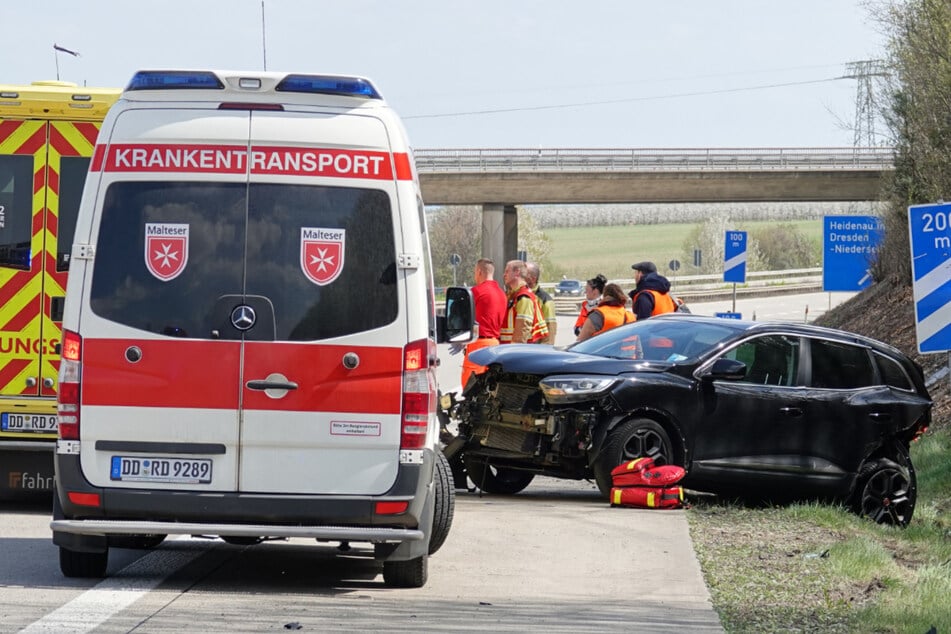 Unfall A17: Sechs Verletzte nach Unfall auf A17: Stau zwischen Dresden und Heidenau