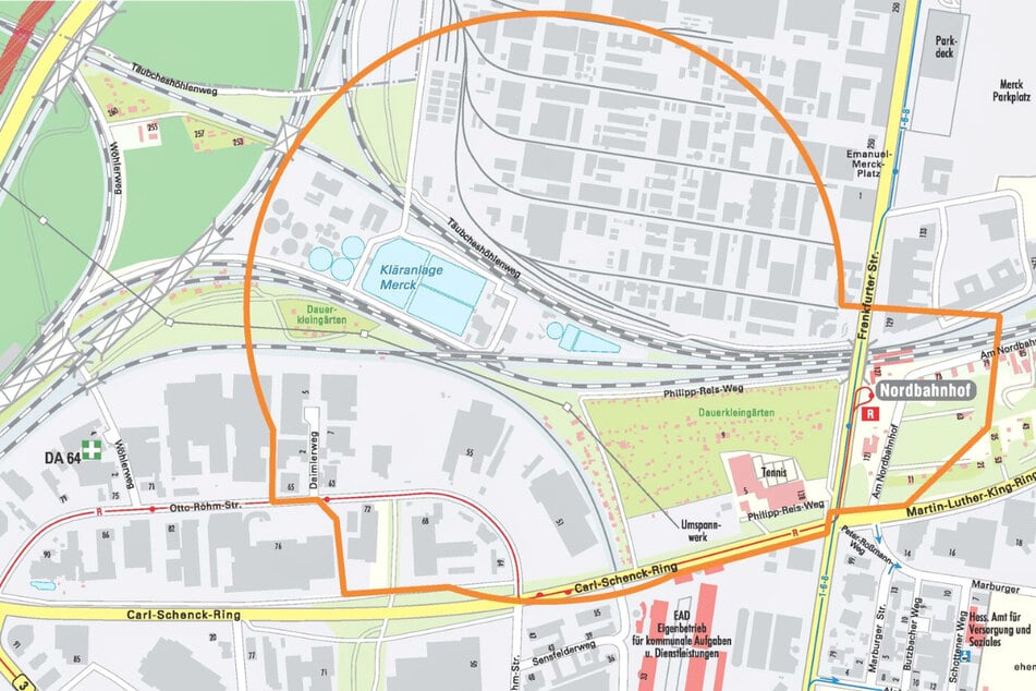 Der geplante Evakuierungsbereich hat einen Radius von etwa 500 Metern.