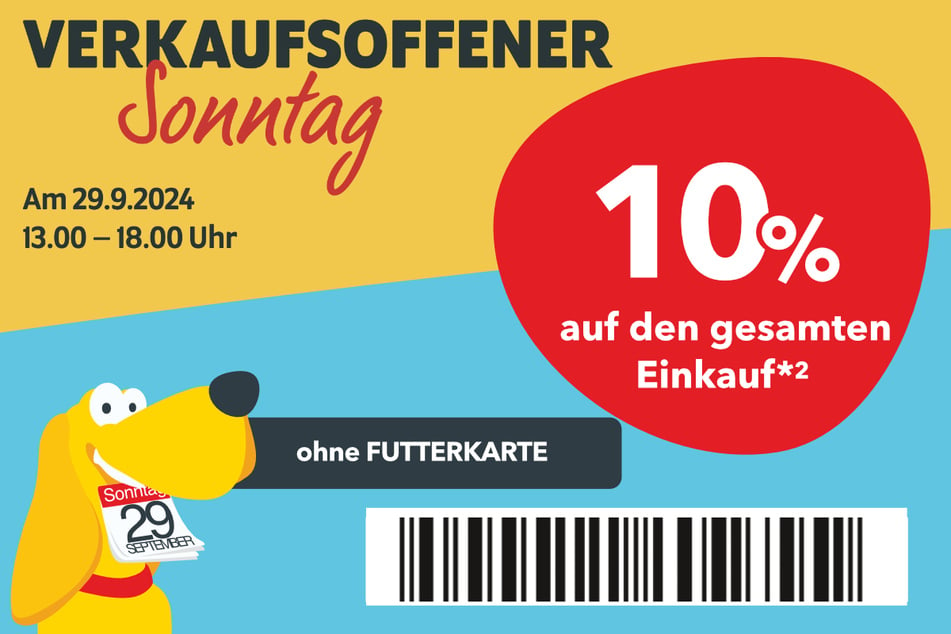 Mit einem Klick Rabatt-Coupon für die 10 Prozent herunterladen und EAN-Code an der Kasse scannen!