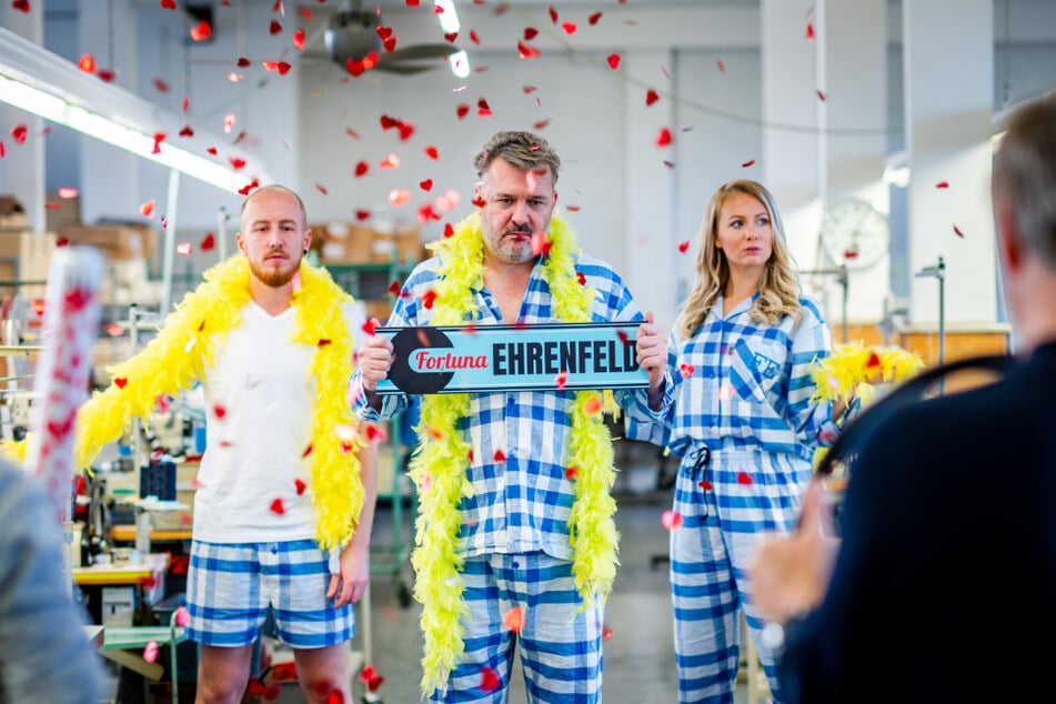 Den Fortuna-Ehrenfeld-Schlafanzug gibt's auch bald zu kaufen.
