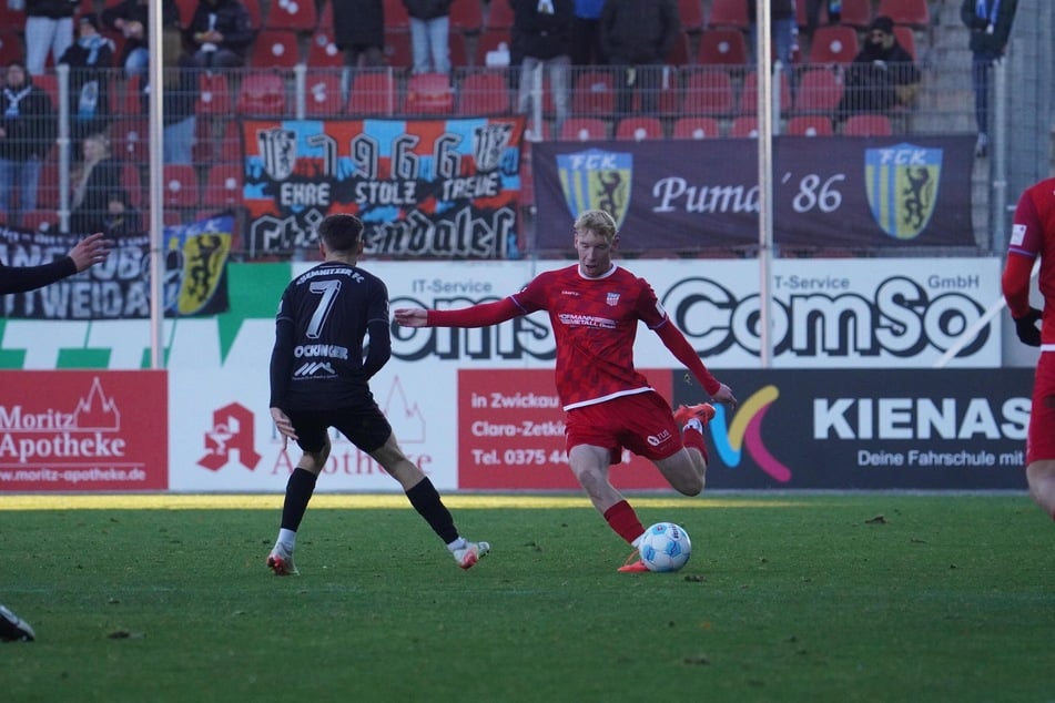 Für Zwickau spielte Josua von Baer nun erstmals gegen seinen Heimatverein. Der 19-Jährige glänzte.