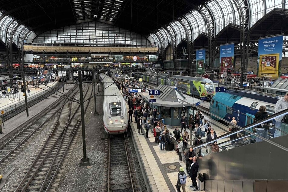 Hunderte Fahrgäste des Fernverkehrs stranden wegen eines Kabelschadens am Hamburger Hauptbahnhof.
