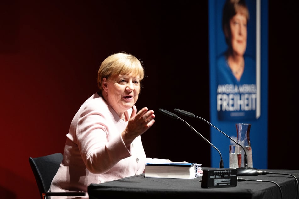 Im Hygiene-Museum in Dresden las Angela Merkel aus ihren Memoiren "Freiheit".