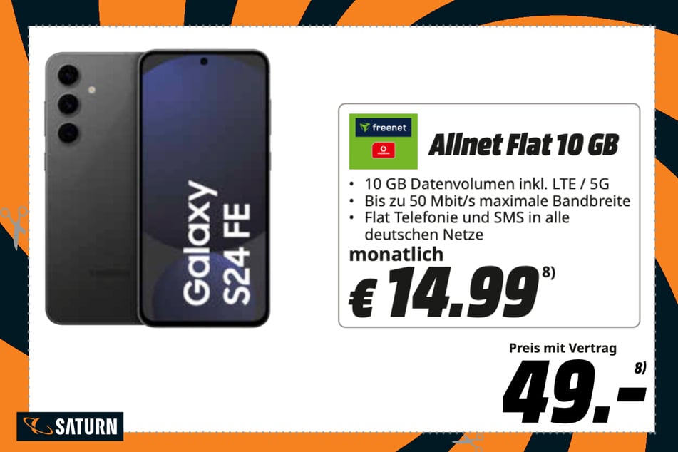 Samsung Galaxy S24 FE für 49 Euro im Tarif.
