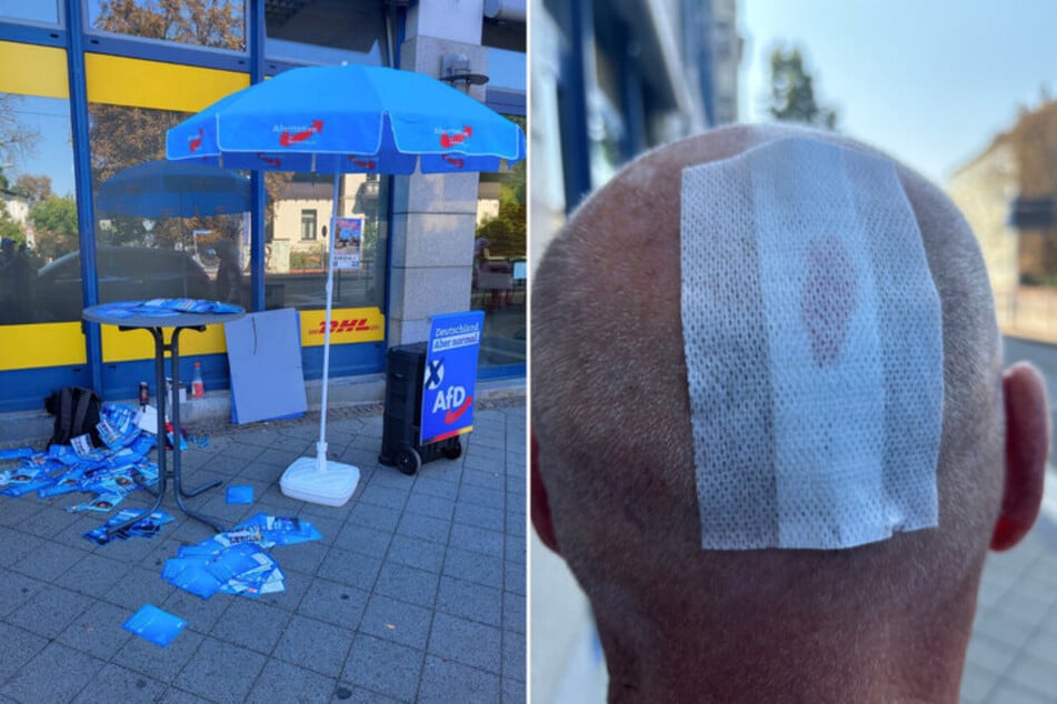 Diese Fotos hatte die AfD nach dem Vorfall im August 2024 veröffentlicht.