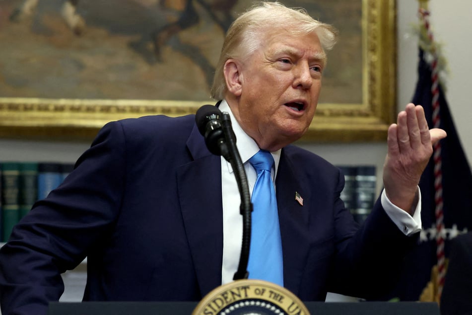 President Donald Trump has said his tariffs were making the US "great &amp; rich again."