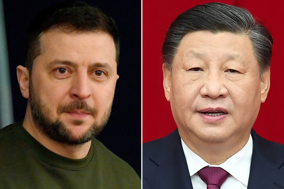 Der ukrainische Präsident Wolodymyr Selenskyj (45, l.) und Chinas Staatschef Xi Jinping (69).