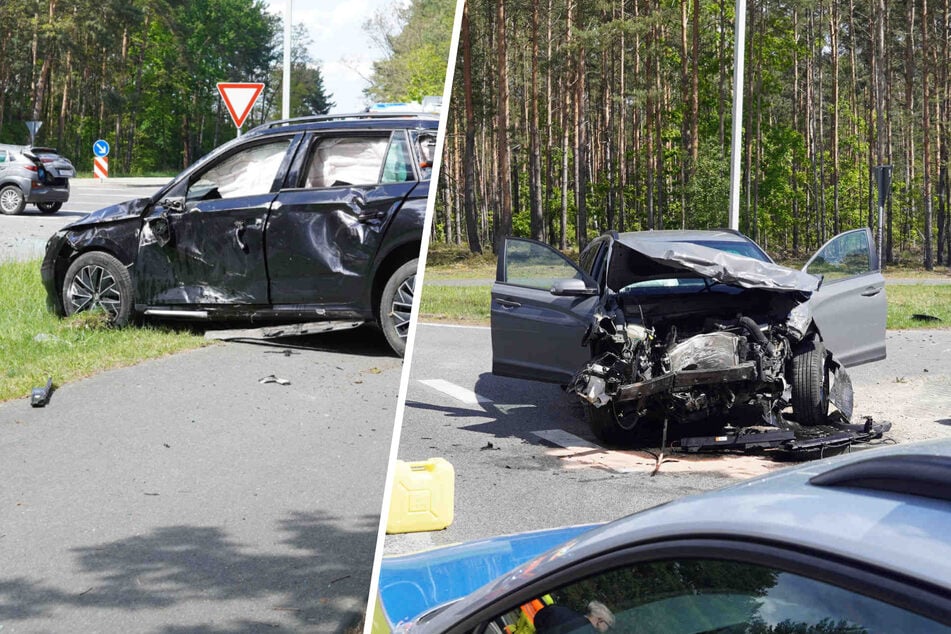 Völlige Verwüstung auf Kreuzung: Mehrere Schwerverletzte nach Unfall in Sachsen