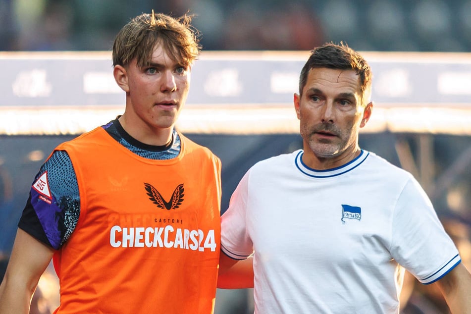 Stefan Leitl (48, r.) hat schon früh das große Potenzial von Kenny Eichhorn erkannt.
