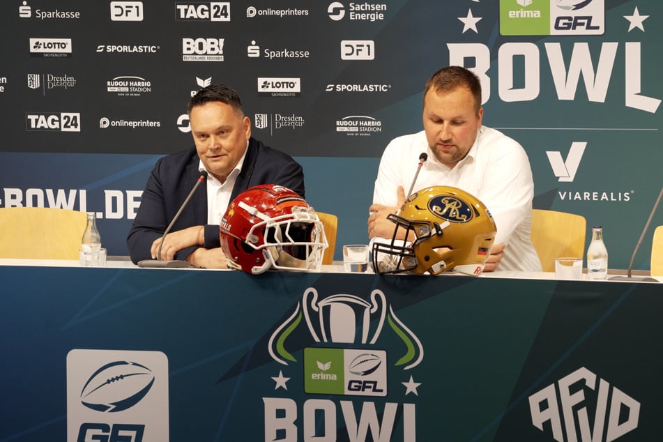 Fuad Merdanovic (l.) ist glücklich mit der Entscheidung, das Finale in Dresden auszuspielen.