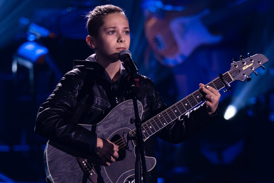 Levy (13) bei seinem "The Voice Kids"-Auftritt.