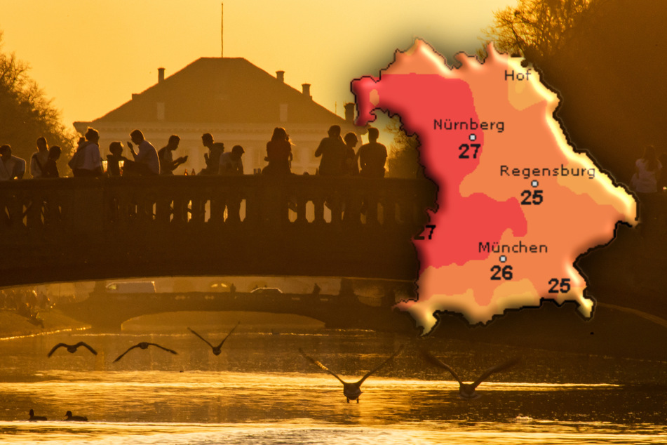 Der Temperaturanstieg wird, wie hier an der Gerner Brücke, viele Münchner nach draußen locken.