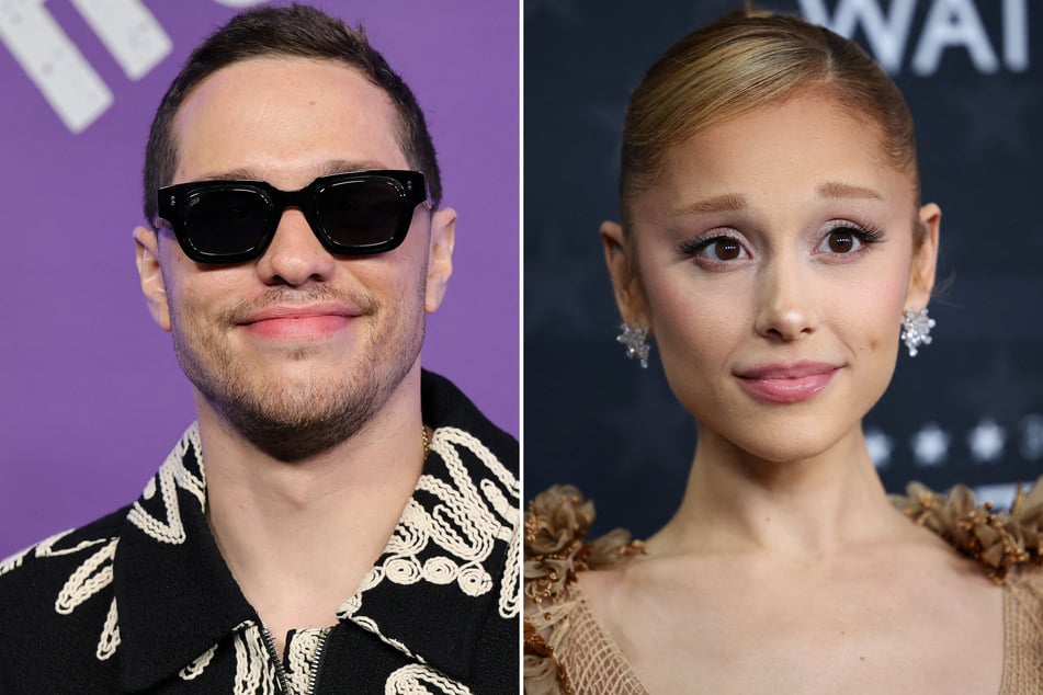 Pete Davidson (l.) shared a sweet message for his ex-fiancée Ariana Grande nearly a decade after the stars called off their engagement.