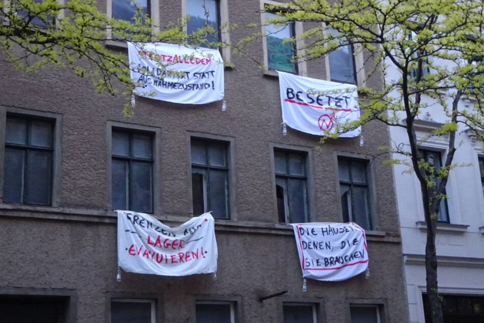 Besetztes Haus in der Ludwigstraße im Leipziger Osten.