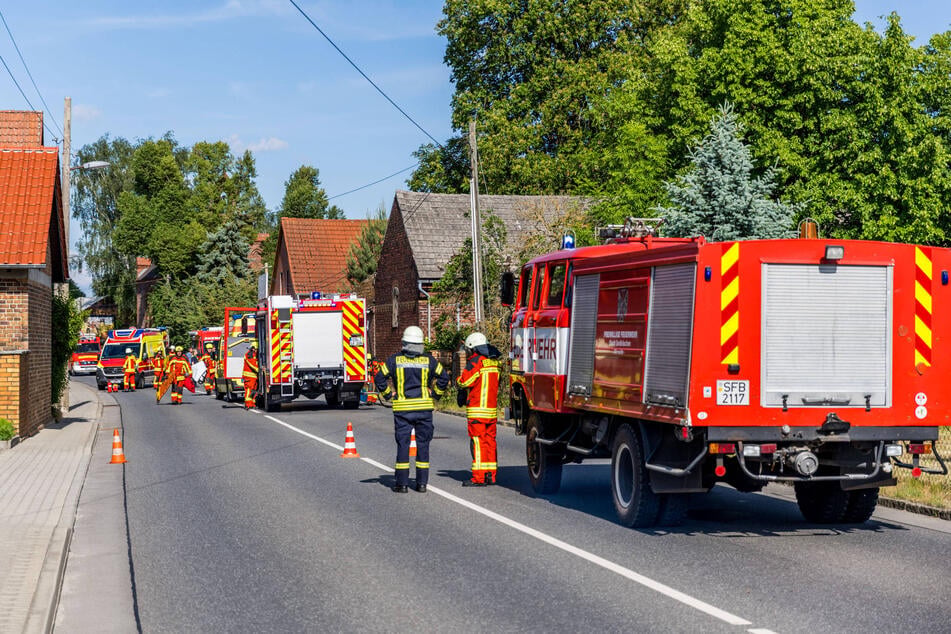Die Hauptstraße war für etwa eine Stunde komplett gesperrt.