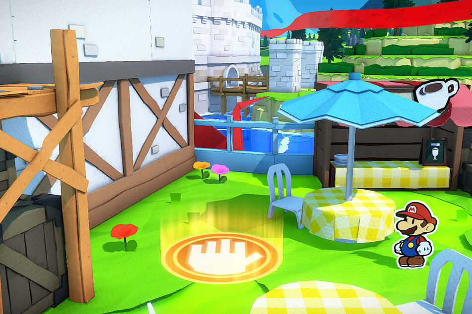 Knallig bunt: Auch "Paper Mario: The Origami King" präsentiert sich sehr farbenfroh.