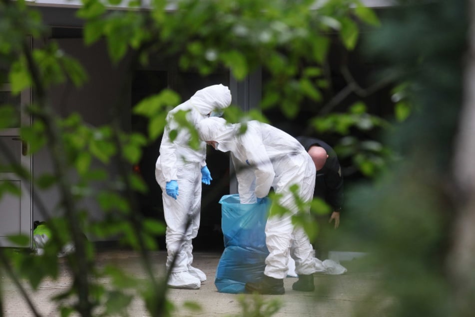 Spurensicherer bei der Arbeit.