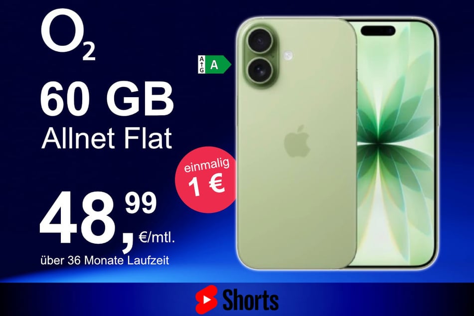 Das neue iPhone 17 inkl. 60 GB Datenvolumen für nur 1 Euro exklusiv bei o2.