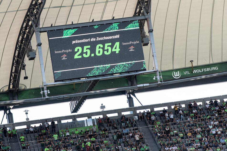 Die Zuschauerzahl beim Spiel des 1. FC Köln in Wolfsburg.