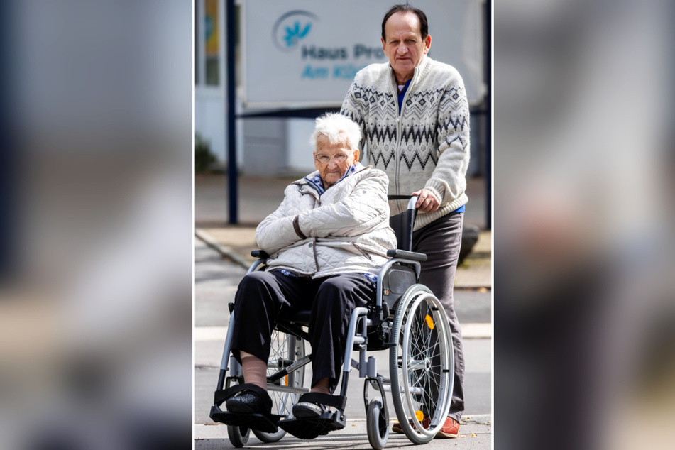 Wissen nicht, wie sie die Kosten für den Pflegeheimplatz bezahlen sollen: Horst (70) und seine Mutter Suse Waschulewski (93).