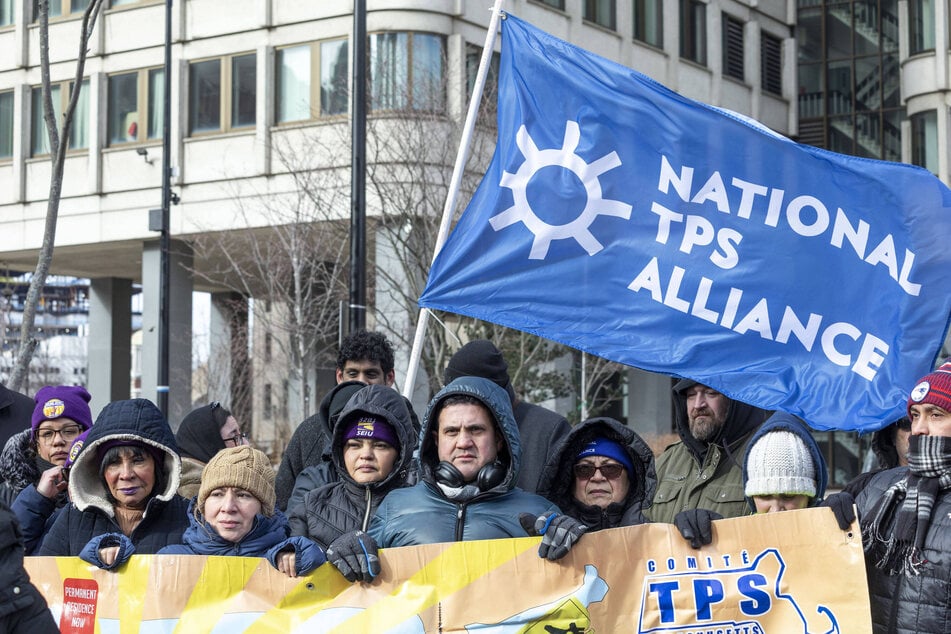 TPS beneficiaries and their allies held a press conference in Boston, Massachusetts, urging the Biden administration to extend and re-designate TPS for all designated countries.