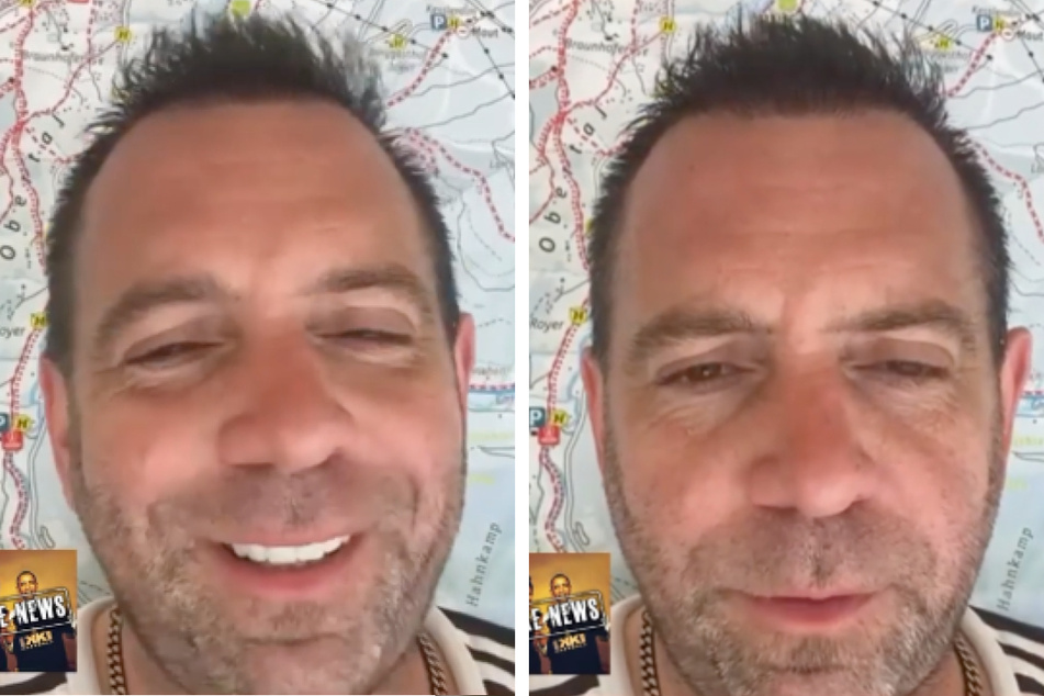Ikke Hüftgold (44) klärt das Obama-Foto in einem Instagram-Video als Fake News auf. (Fotomontage)