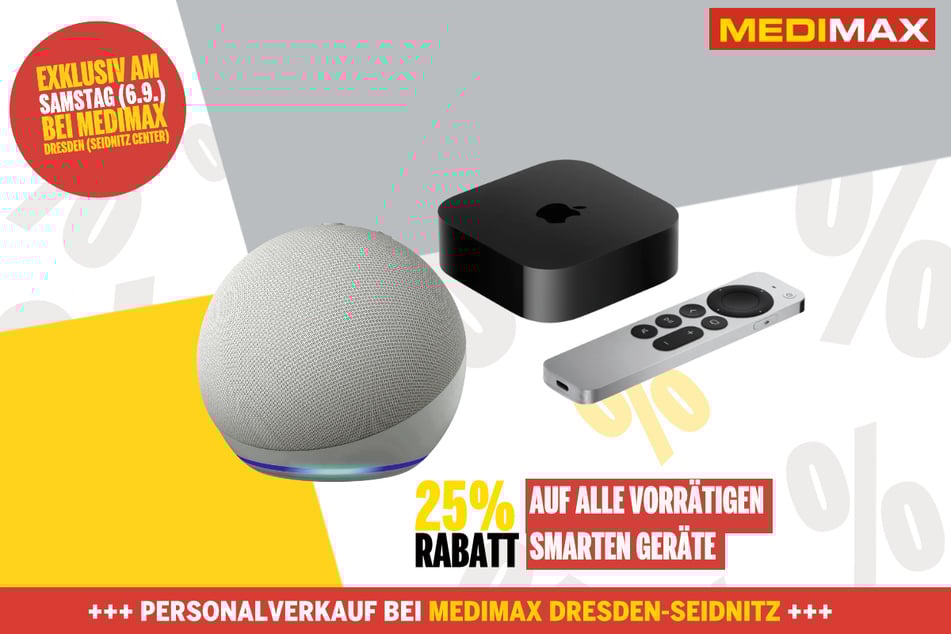 25 Prozent Nachlass auf alle Geräte aus dem Bereich Smart Home.