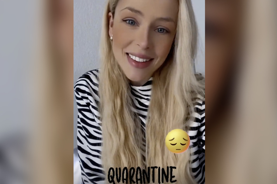 Patricija Ionel (27) meldete sich am Samstag auf Instagram aus der Quarantäne.