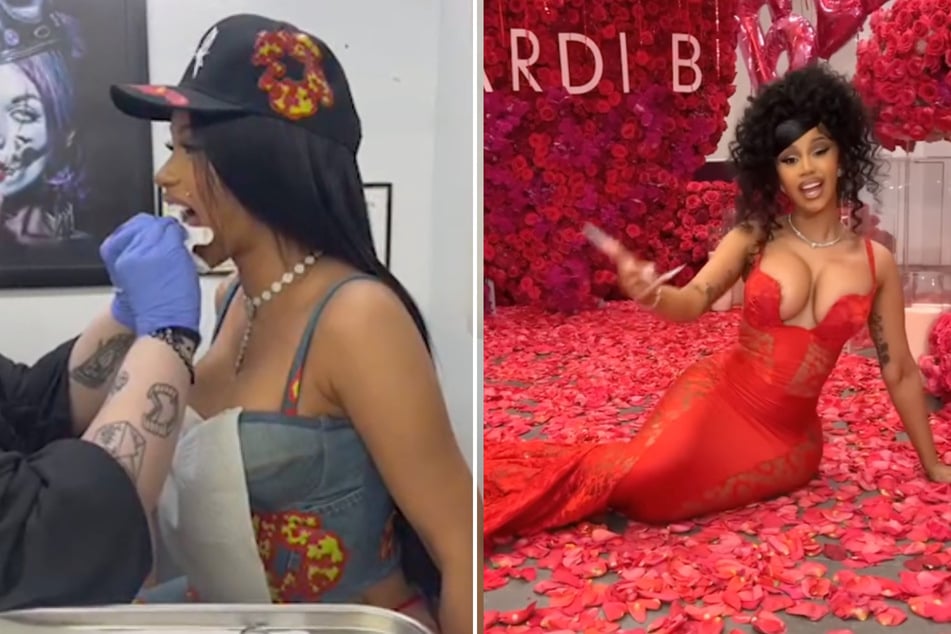 Cardi B was scared to get her tongue pierced but decided to do it on Instagram live.