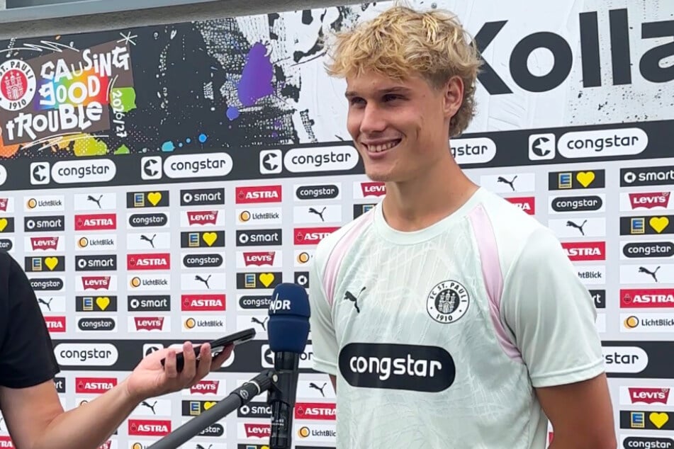 In der Interview-Runde verriet er, wieso er die 2. Liga als Chance sieht.
