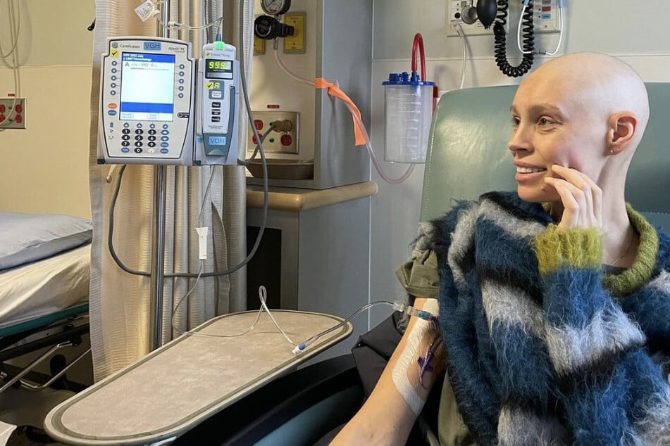 In October, Hailey Merkt shared a picture of herself receiving treatment for her cancer.