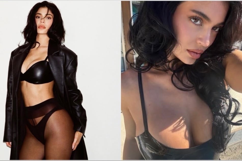 Kylie Jenner takes leather to a new level in luxe Khy shoot