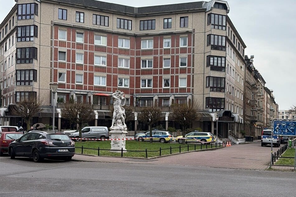 Bei diesen Dreharbeiten im Kolonnadenviertel war Simon Böer an der Seite von Melanie Marschke zu sehen.