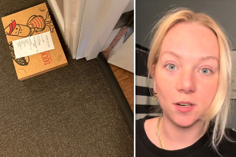 Becca Barnoski war überrascht und erfreut über ein Paket mit Donuts vor ihrer Tür.