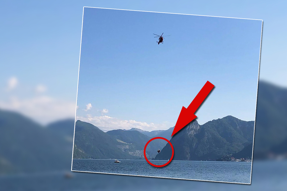 Mit einem Hubschrauber wurde die 78-Jährige aus dem Waldgebiet gerettet und ans Festland gebracht