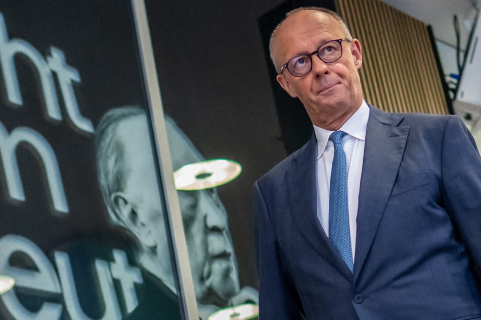 Friedrich Merz (70, CDU) trat am Montagmittag vor die Presse.