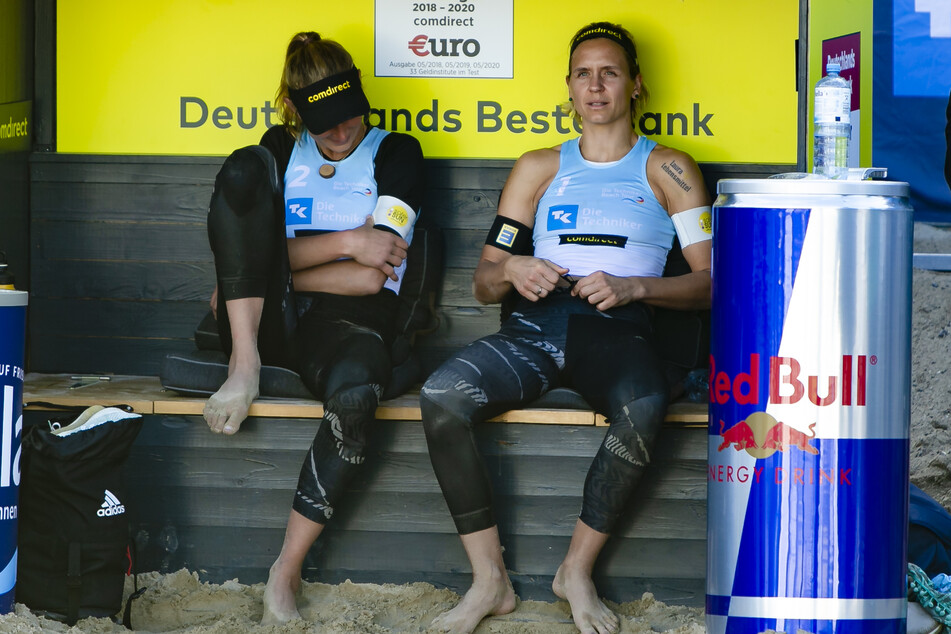 Laura Ludwig (35, r.) und Margareta Kozuch (34) sind derzeit in Yokohama bei den olympischen Spielen. (Archivbild)