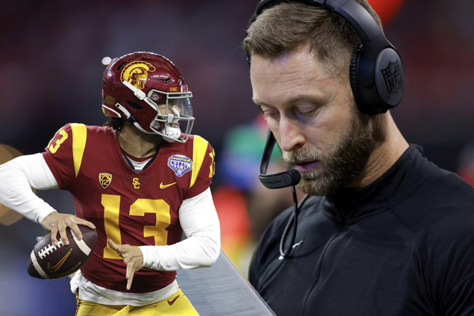 Will USC football's new head coach Kliff Kingsbury (r) find success on the collegiate level?