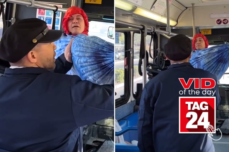 viral videos: Viral Video of the Day for May 29, 2024: Man refuses to leave hammock in public bus: "I won't stop!"