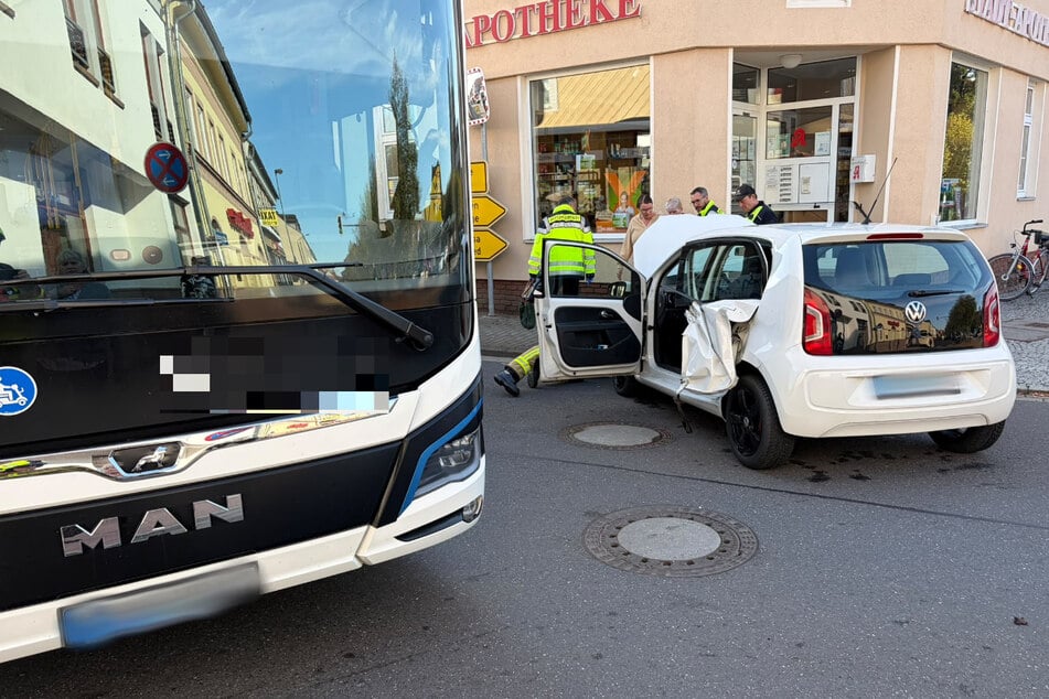 Nach dem Unfall waren die Rettungskräfte vor Ort.