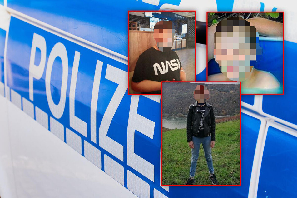 Die Polizei veröffentlichte drei Fotos der vermissten Kinder.