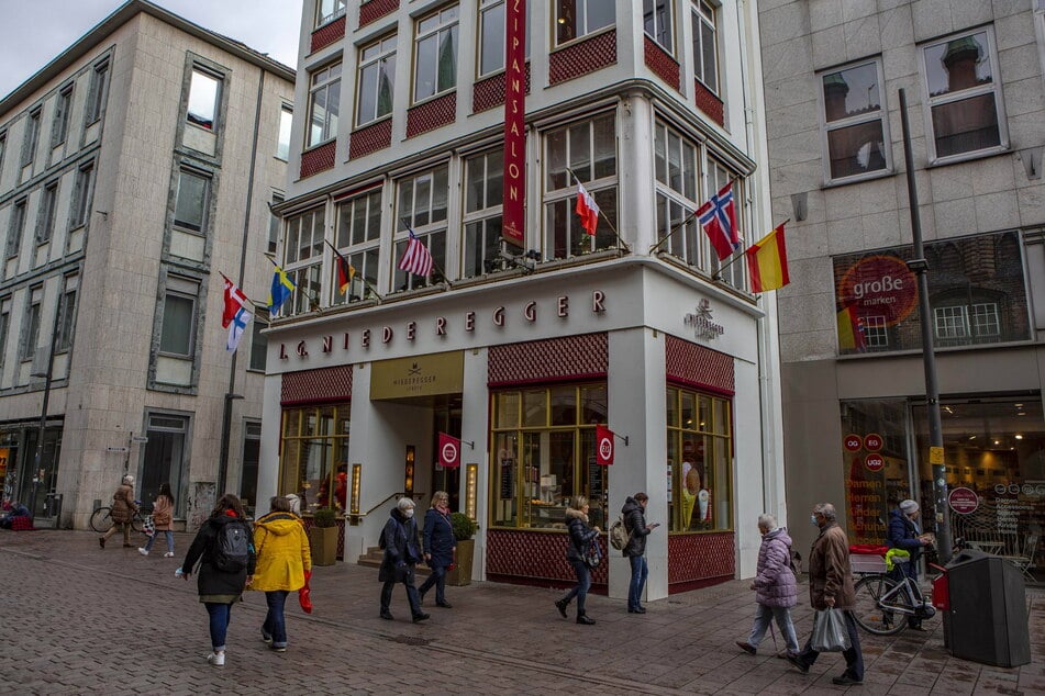 Der Marzipan-Salon in Lübeck. Ein Rundgang durch das Haus lohnt sich.