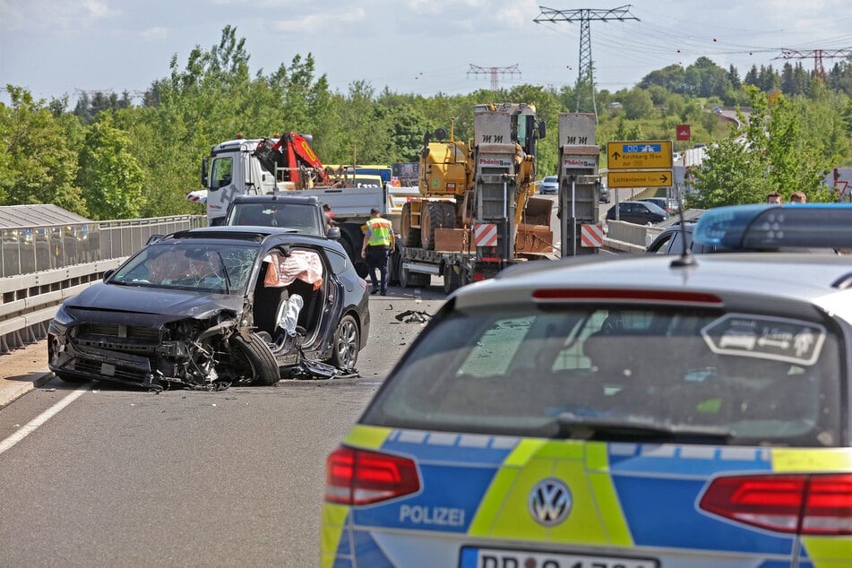 Der Ford war nach dem Unfall nur noch ein Wrack - Totalschaden!