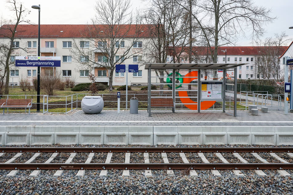 Der Haltepunkt Merseburg-Bergmannsring - in Sachsen-Anhalt wurde die Modernisierung der Merseburg-Querfurt-Strecke vorangetrieben.