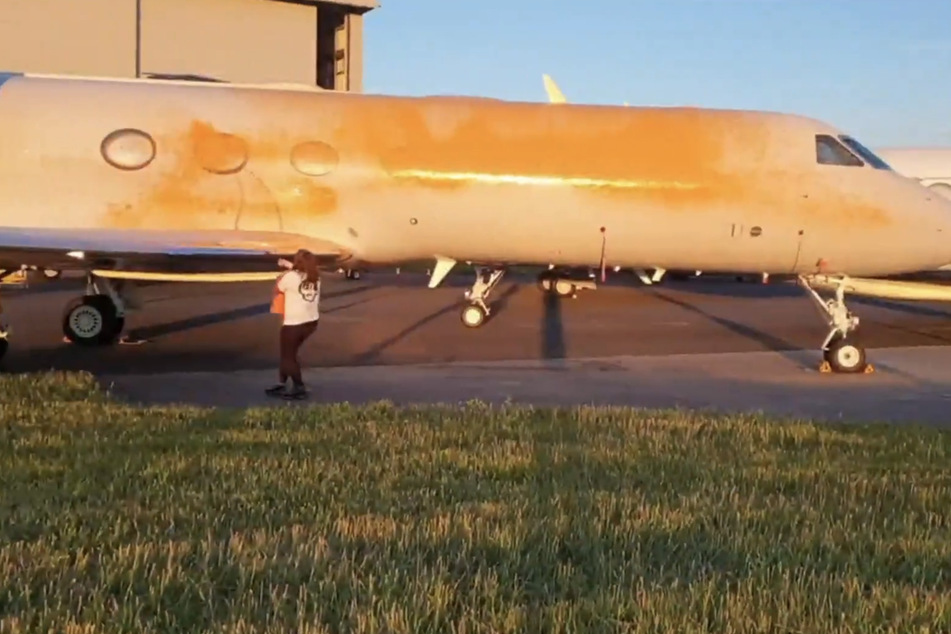 Climate activists with the group Just Stop Oil broke into London's Stansted airport, which is also hosting Taylor Swift's private jet, and spray painted two aircraft.