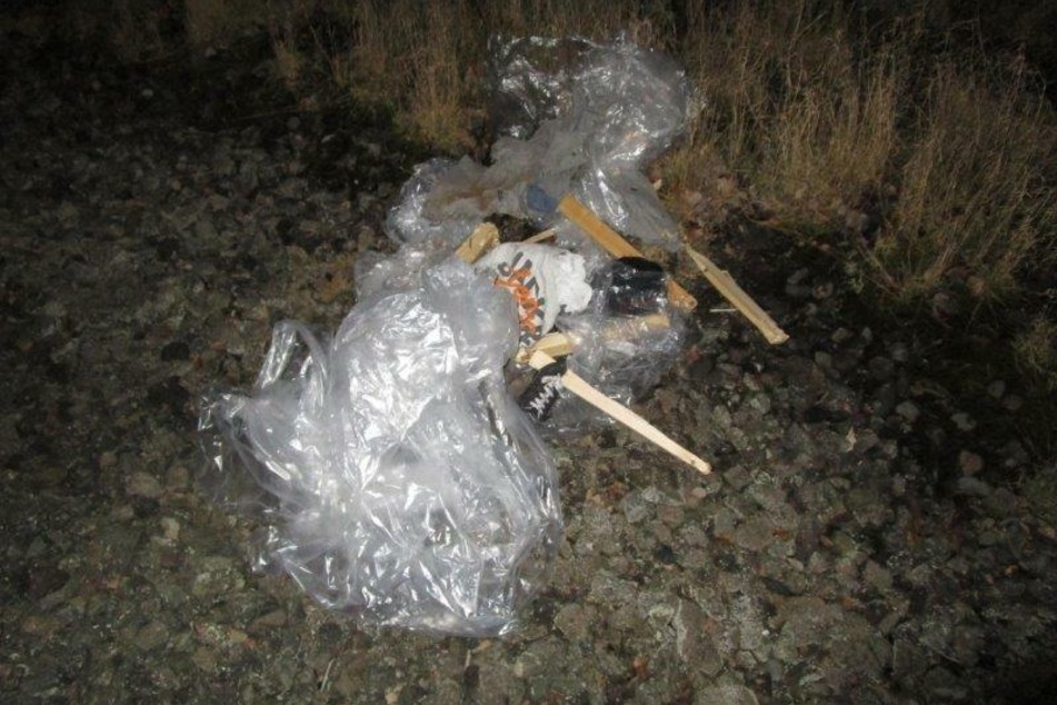 Diese Puppe wurde auf den Gleisen deponiert. Im Anschluss erfasste sie der Zug.