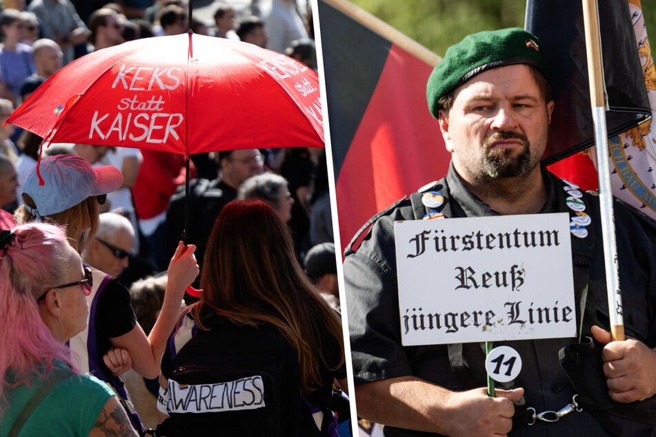 Gegendemonstranten klar in der Überzahl: So lief bundesweites "Reichsbürger"-Treffen in Darmstadt