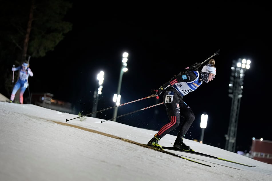 Selina Grotian (21) fehlt in der Verfolgung von Östersund angeschlagen.